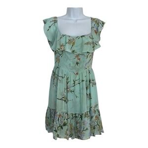 black floral chiffon maxi dress Baltic Born Womens Naomi Short Sleeve Maxi Dress | Black Floral